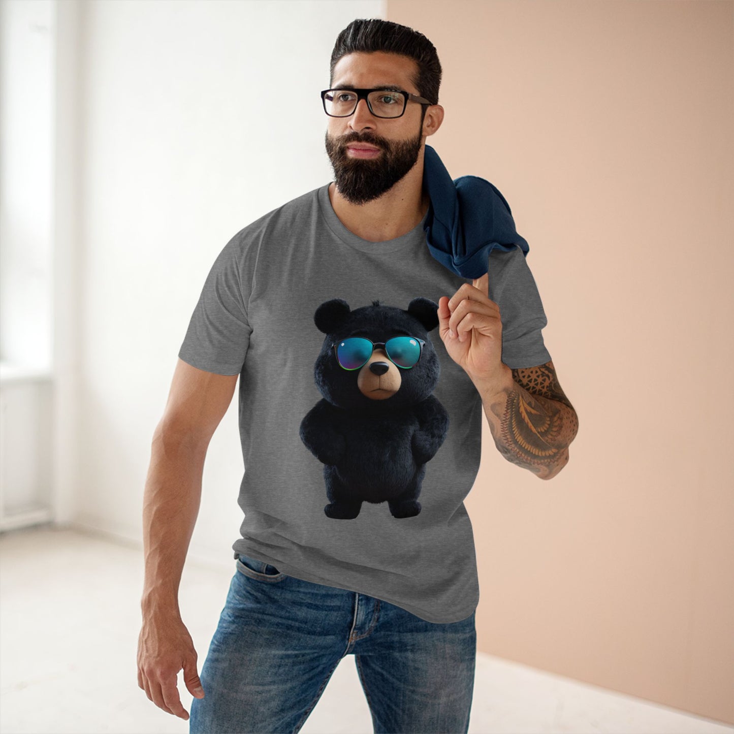 Cool Bear Graphic Tee - Fun and Stylish Adult Staple T-Shirt