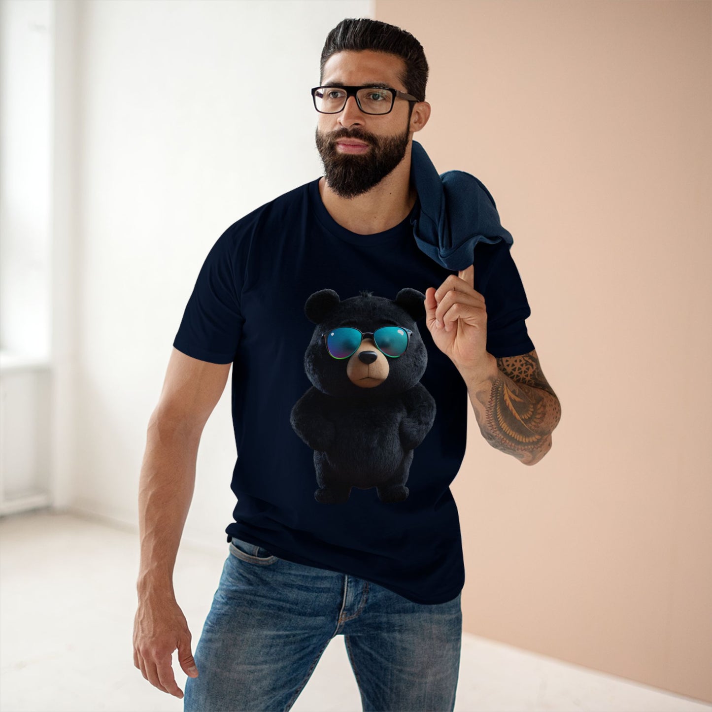 Cool Bear Graphic Tee - Fun and Stylish Adult Staple T-Shirt